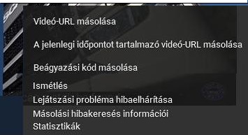 Videó menü